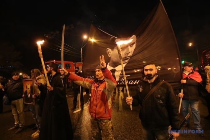 У Львові відбулася смолоскипна хода з нагоди 116-ї річниці з дня народження Степана Бандери