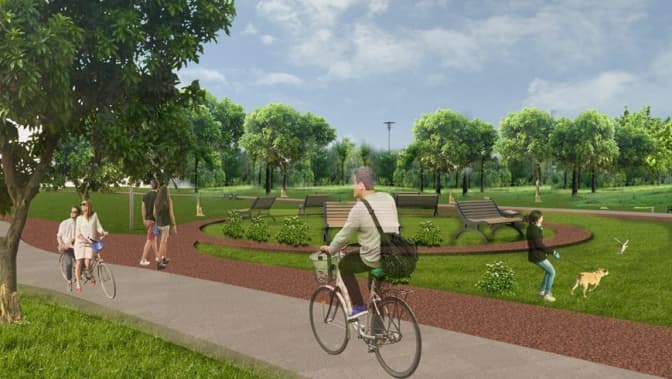 У Замарстинівському парку з'являться унікальні ігрові майданчики. Візуалізація