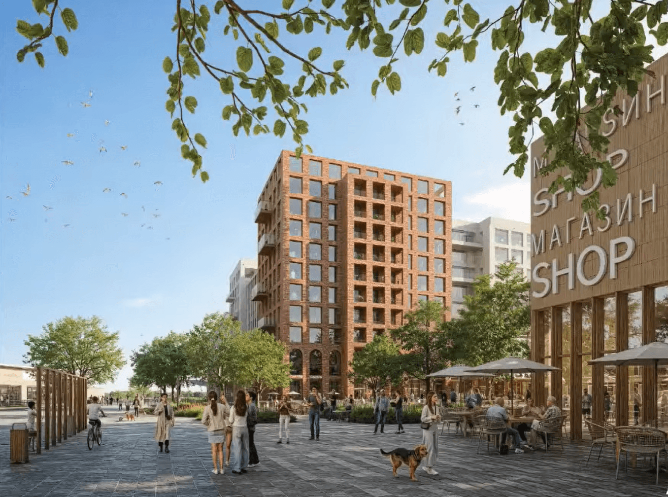 Візуалізація нового комплексу в мікрорайоні Рясне / AVR