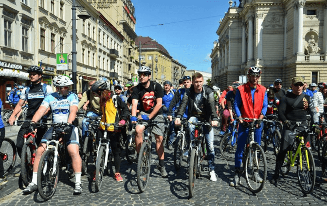 Львів долучився до Всеукраїнського Велодня. Фото