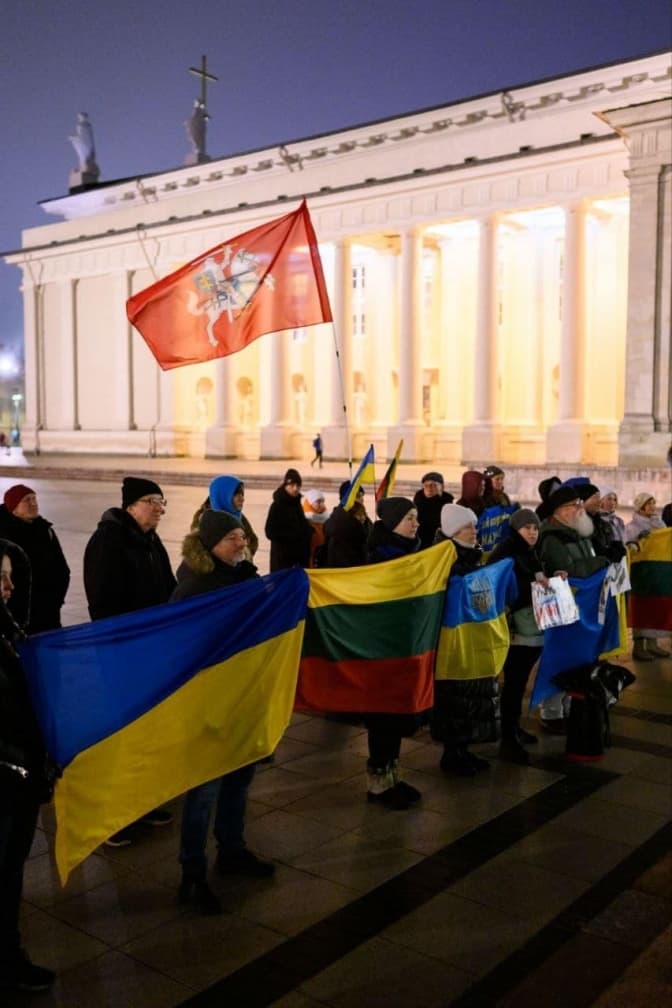 Відбувся 125-й мiтинг на підтримку України у Вільнюсі