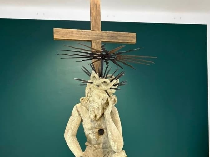 Відреставровану скульптуру Скорботного Христа з каплиці Боїмів покажуть на виставці у Львові