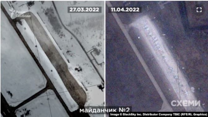 РФ стягує військову авіацію на аеродром «Липецьк-2». Фото з супутника