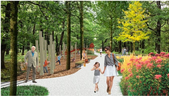 Як може змінитися парк Білогорща. Візуалізація