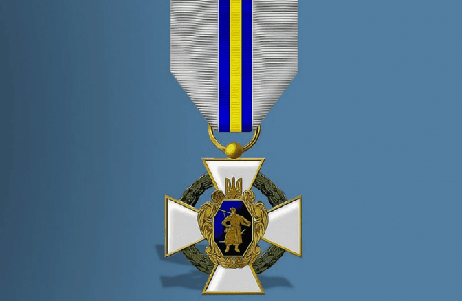 Воїна зі Львівщини нагородили почесним нагрудним знаком «Хрест Військова честь»