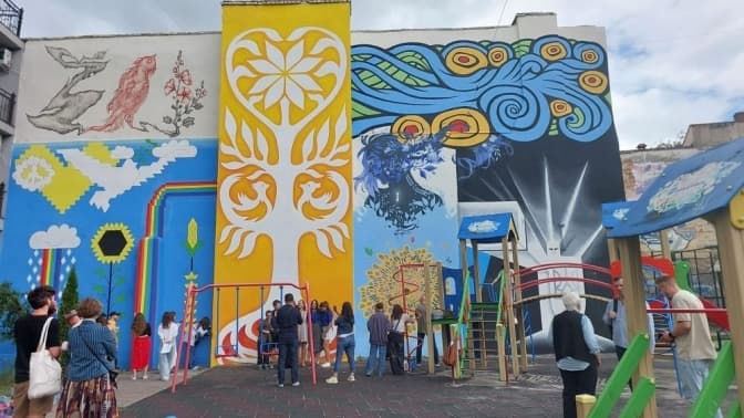 У Львові з'явився 20-метровий мурал. Фото