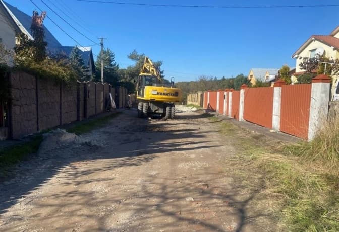 У селі біля Львова розпочали будівництво нової побутової каналізації за 4 млн гривень