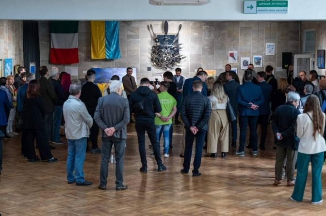 У Львівському палаці мистецтв відкрили виставку українських та італійських митців