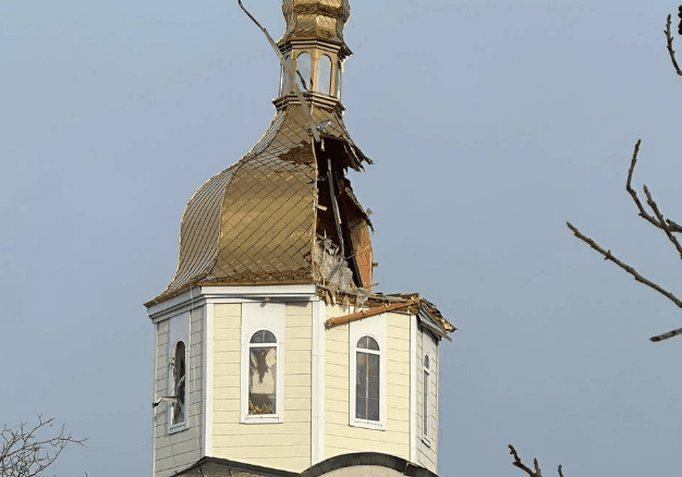 Російський обстріл пошкодив церкву в Бориспільському районі
