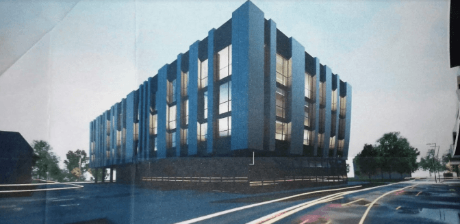 На вулиці Хімічній у Львові збудують офісний центр. Візуалізація