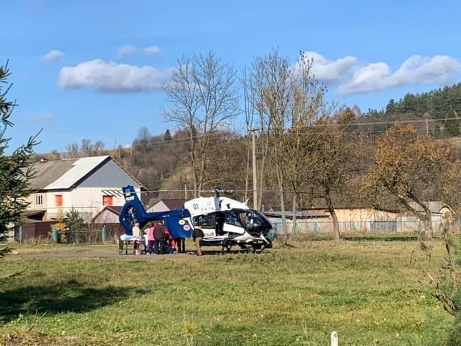 На Львівщині після ДТП гелікоптер евакуював двох потерпілих