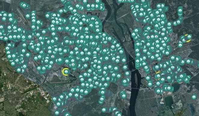 В Києві закінчують створення онлайн-мапи дерев