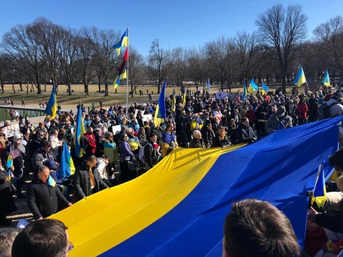 У кількох містах США провели мітинг на підтримку України