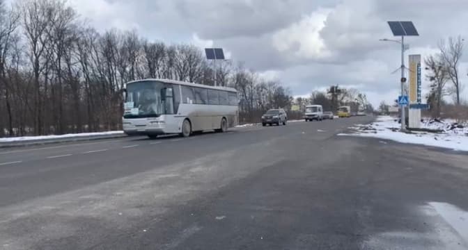 Евакуаційна колона із Сум уже на Полтавщині