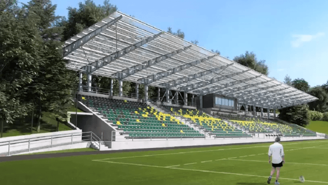 На стадіоні в парку культури у Львові облаштують укриття. Візуалізація