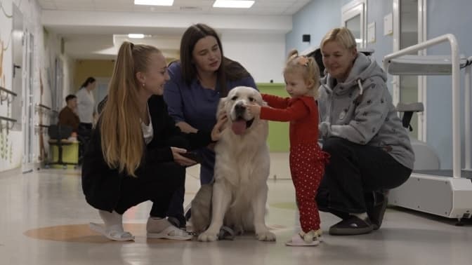 У Львові працює перший сертифікований пес-терапевт