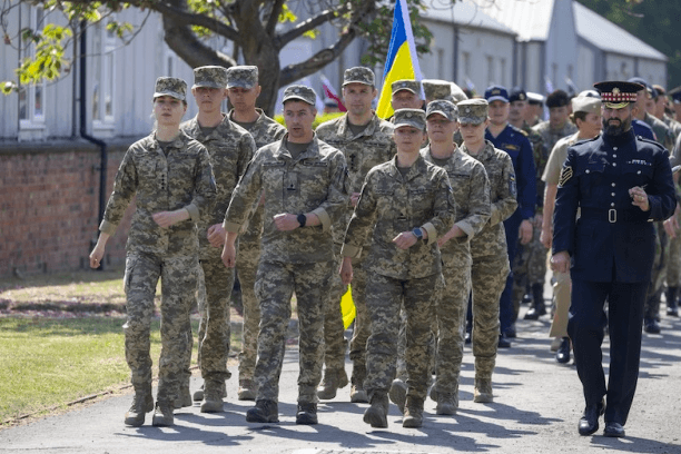 Репетиція ходи. Фото: Міністерство оборони Великої Британії