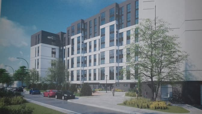 Неподалік Арени Львів зведуть житловий будинок із паркінгом. Візуалізація