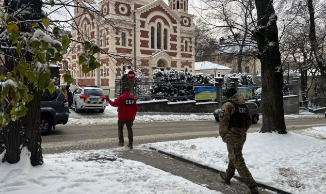 СБУ прийшла з обшуками до церкви московського патріархату у Львові