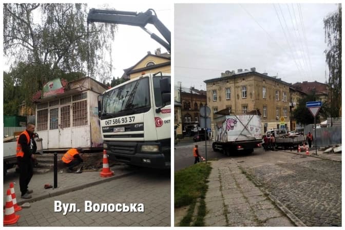 У Львові демонтували ще два незаконні кіоски