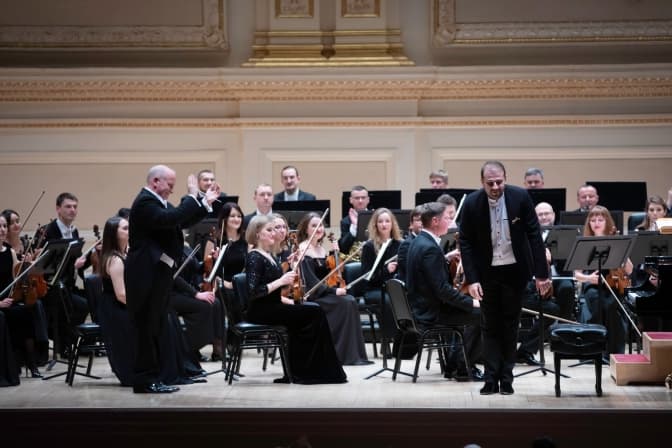 Оркестр Львівської філармонії виступив у провідному залі Америки, повному глядачів. Фото