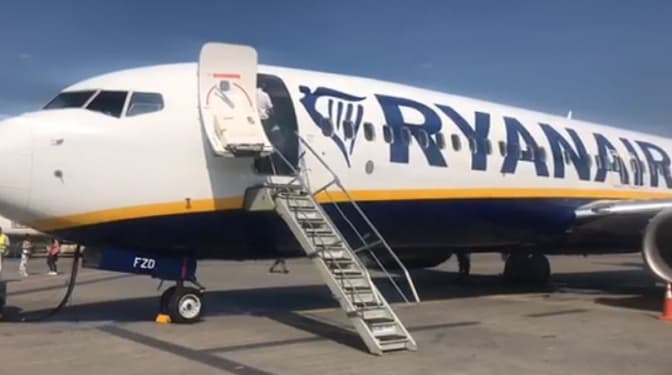 До України прибув перший рейс Ryanair
