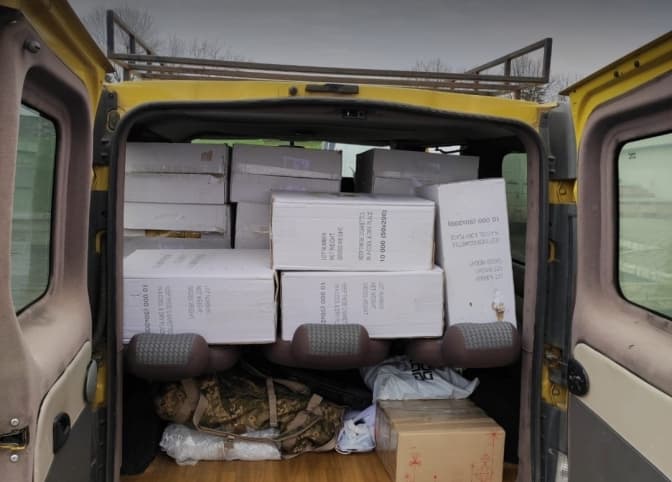 На Львівщині конфіскували та передали ЗСУ 25 тисяч пачок нелегальних сигарет