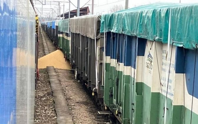 У Польщі знову висипали на землю українську сільгосппродукцію