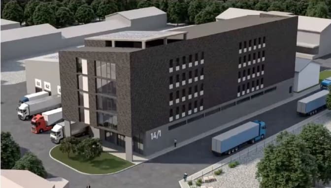 У Залізничному районі збудують нові складські приміщення. Візуалізація