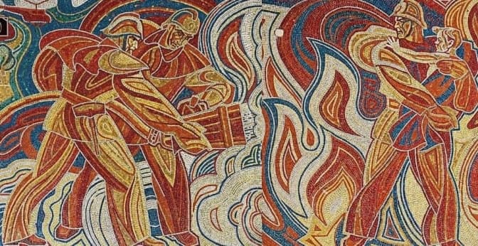 У ДСНС пояснили, чому замовили знищення унікальної мозаїки з пожежниками на ВДНГ