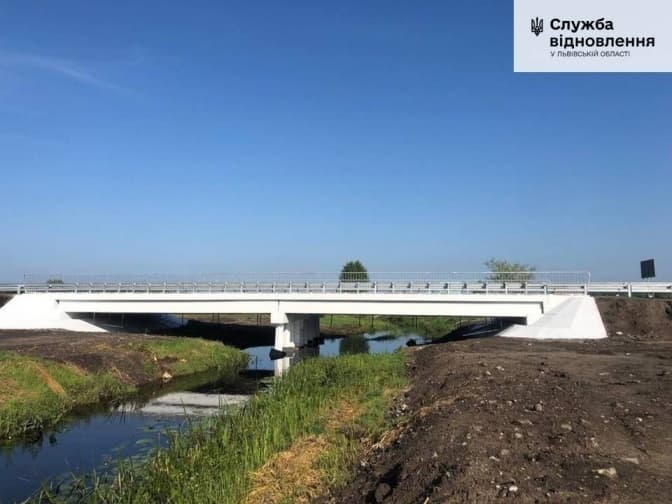 На Львівщині закінчили ремонт моста, що веде до Волині