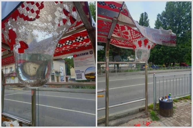 У Києві трамвайна зупинка не витримала зливи та «перетворилася» на краплю