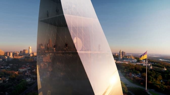 Львівські архітектори пропонують замінити «Батьківщину-мати» у Києві на «Паросток»