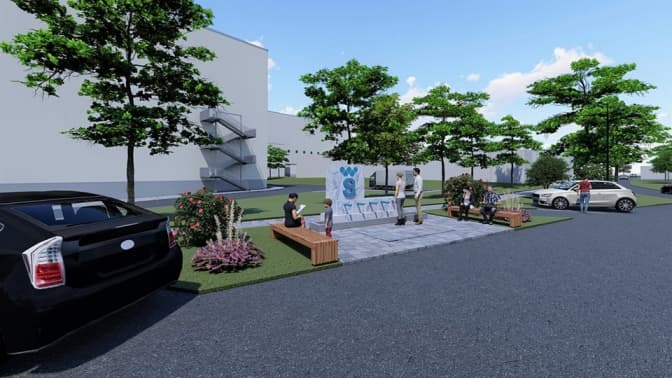 У Львові відновлять роботу джерела «Спартак» на вулиці Топольній. Візуалізація