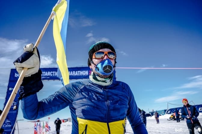 Колишній студент львівського медуніверситету став першим українцем, який пробіг марафон в Антарктиді