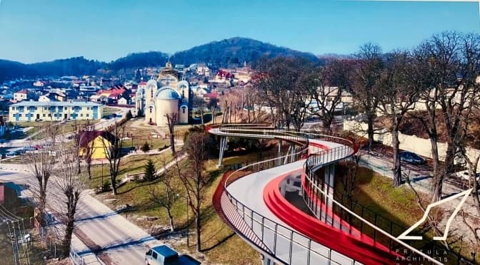 У Винниках планують облаштувати пішохідний міст на висоті майже 20 метрів