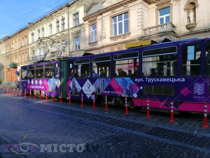 Два трамваї у Львові тимчасово змінили маршрут