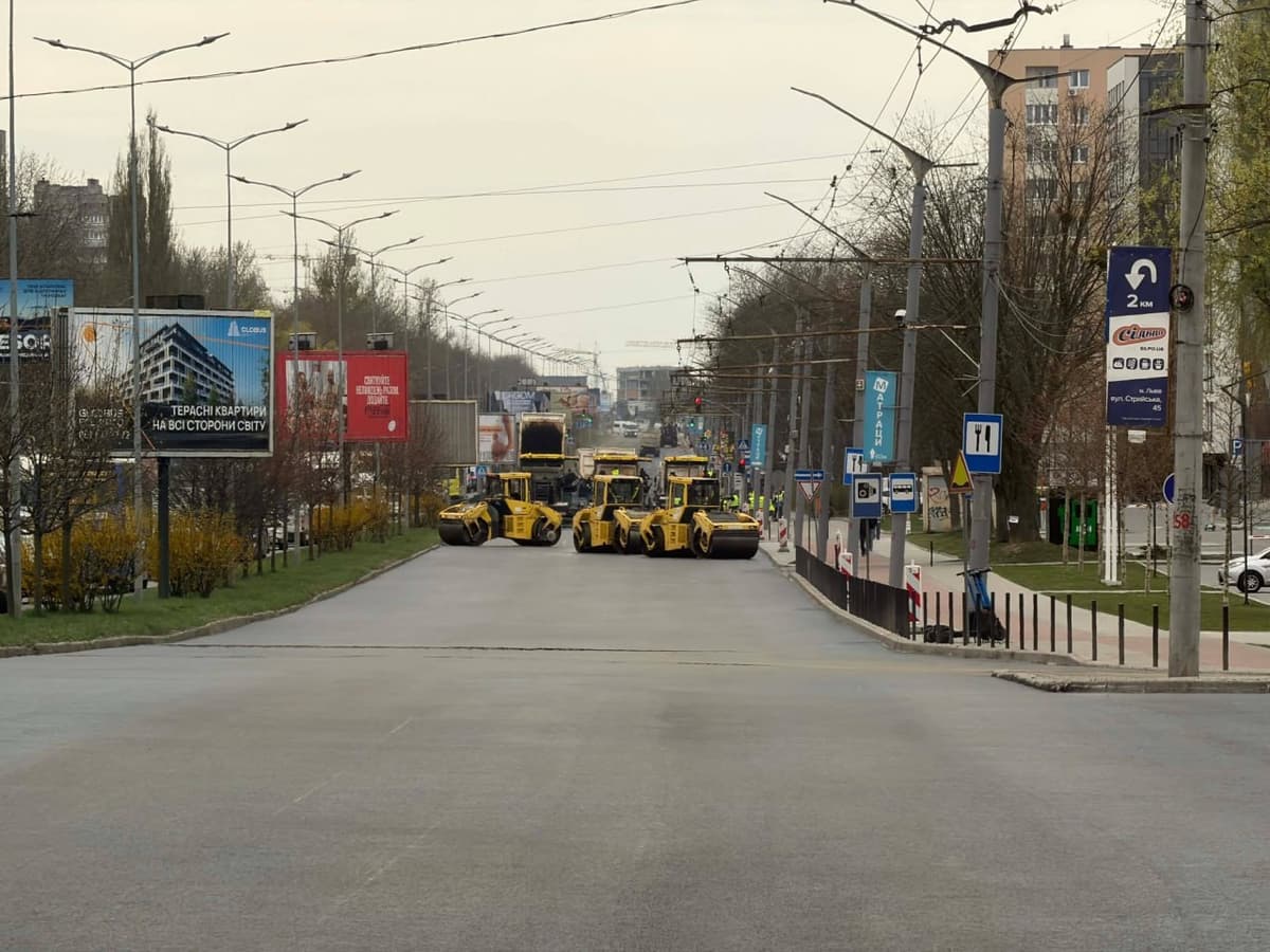 У Львові відкриють для транспорту відремонтований відрізок вулиці Стрийської