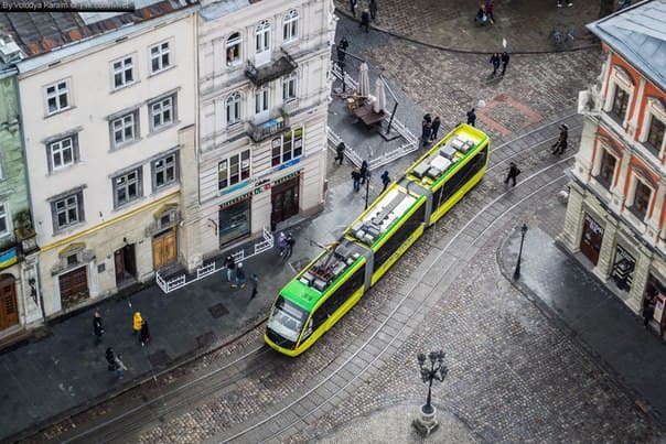В понеділок буде обмежений рух трамваїв через площу Ринок