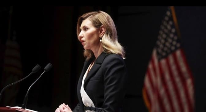 Олена Зеленська в Конгресі США попросила більше зброї для України