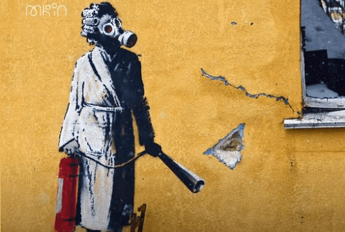 Графіті Бенксі в Києві, Ірпені й Бородянці оцифрують і розмістять у віртуальній галереї