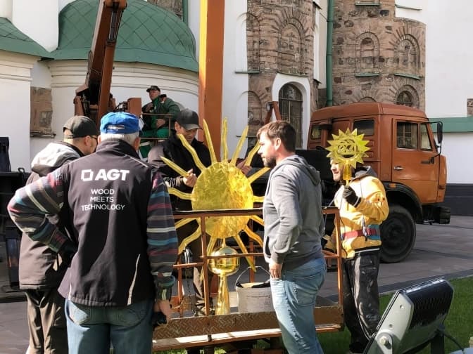 На Софійському соборі після реставрації встановили старовинні рипіди