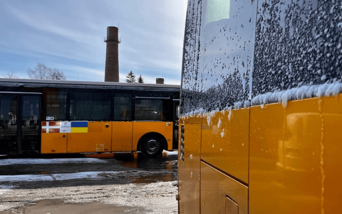 Автобуси, які Львову передавали з Данії / Фото з сайту ЛМР