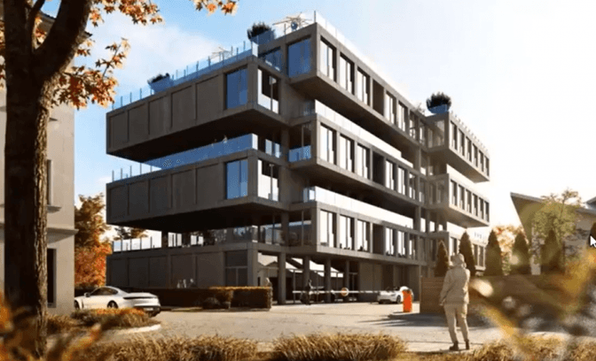 У Львові знесуть будівлі та зведуть ЖК із терасою. Візуалізація