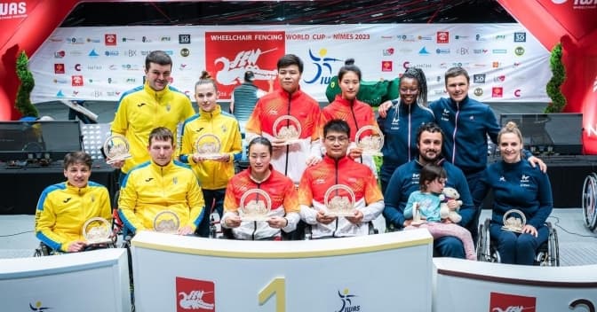 Парафехтувальники зі Львівщини вибороли «срібло» на Кубку світу