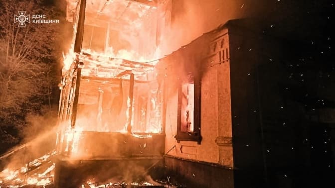 На Київщині поранено чоловіка внаслідок нічної атаки РФ