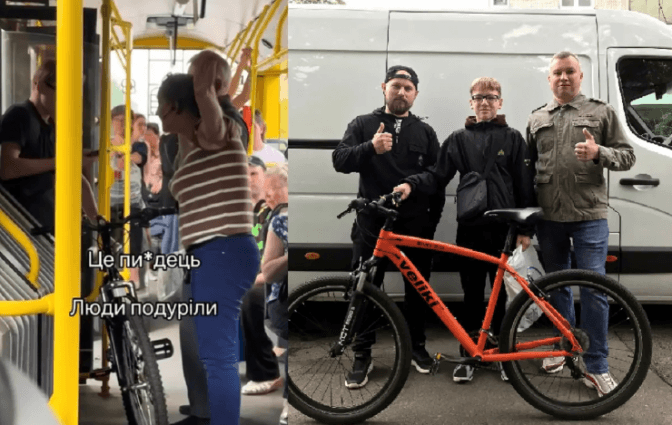 У «Київпастрансі» заявили, що водійка мала право виганяти з тролейбуса хлопця з велосипедом
