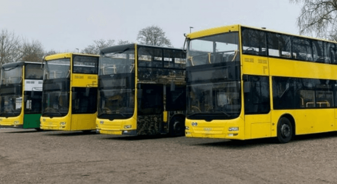 Двоповерхові автобуси від Німеччини не випустять на маршрути. Причини