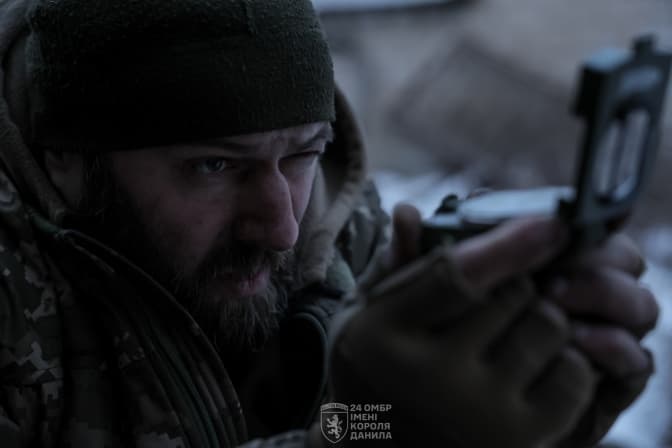 Воїни Королівської бригади показали бойову роботу СПГ-9 у Часовому Яру. Фото