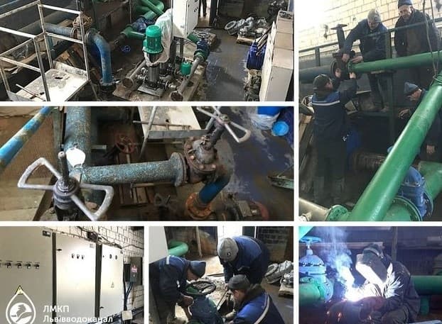 На насосній станції у Львові встановлюють нове автономне обладнання